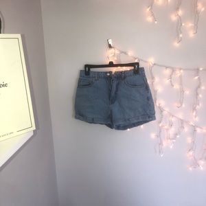 denim shorts